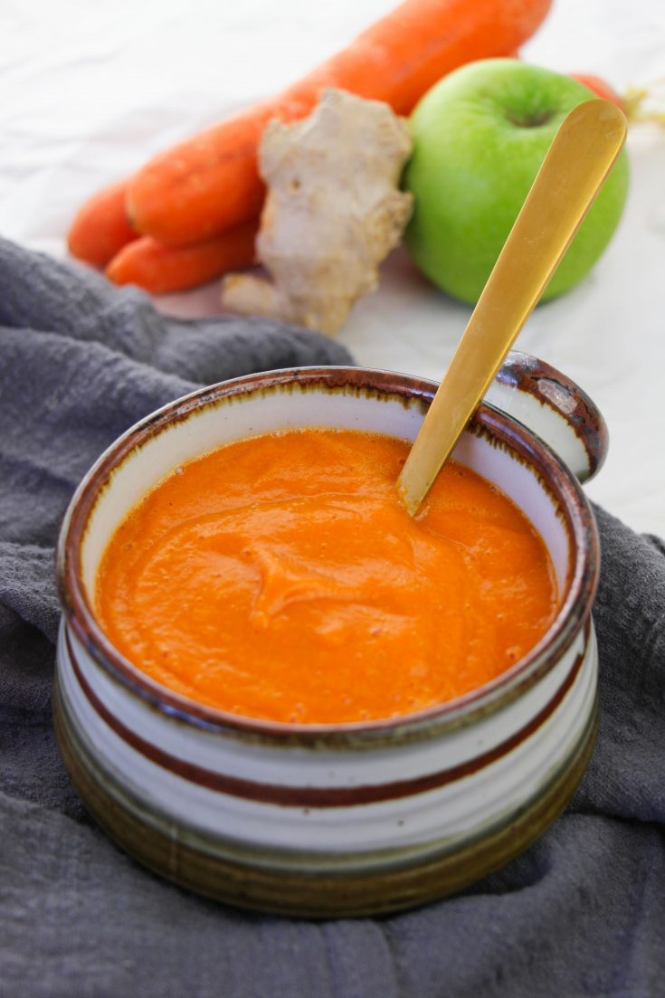 tasty roasted carrot soup