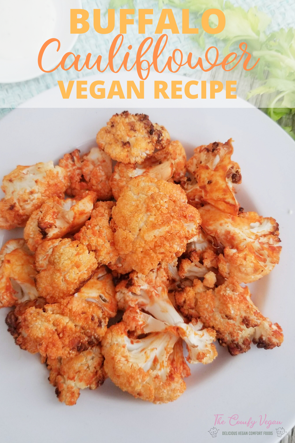 These addictive crispy air fryer vegan buffalo cauliflower bites are easy to make and will be a huge hit with vegans and meat eaters.