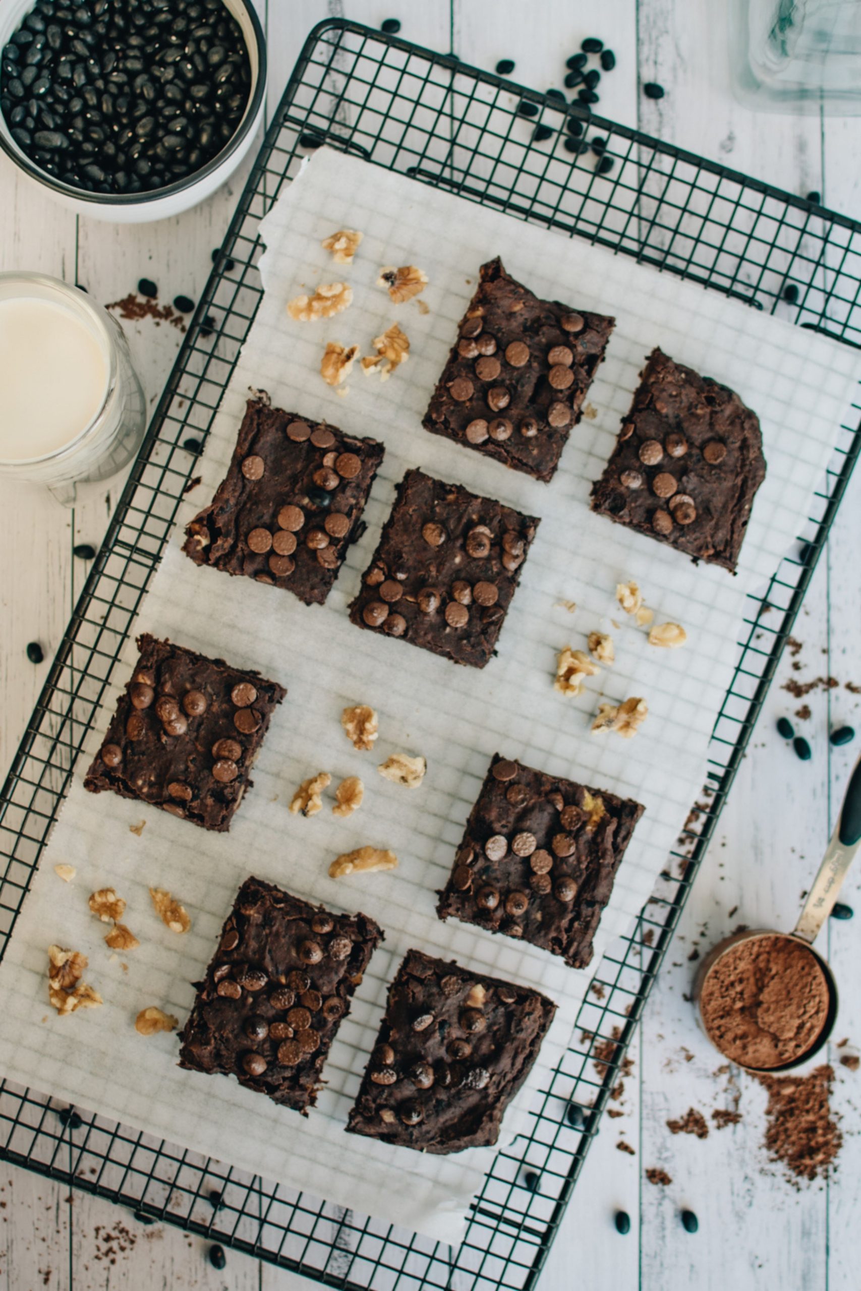 This Vegan Black Bean Brownies recipe is easy to make, healthy, and super delicious. Made in a food processor clean-up is a breeze. This Gluten-Free Black Bean Brownies recipe only needs 10 minutes to prep!