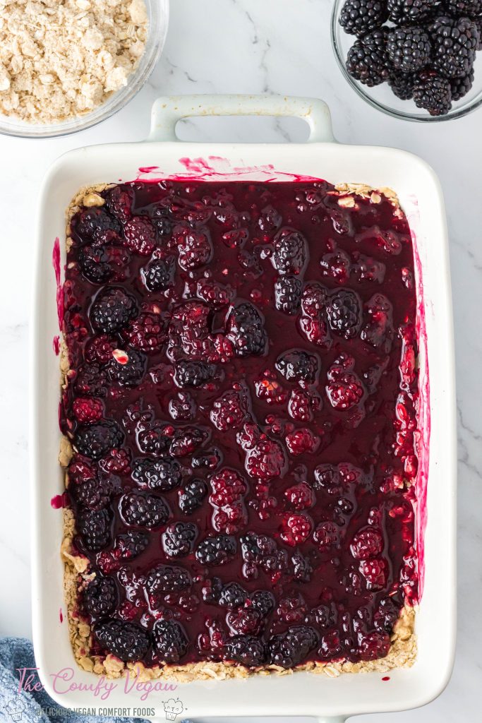 Add the berry mixture on top of the bottom crust.
