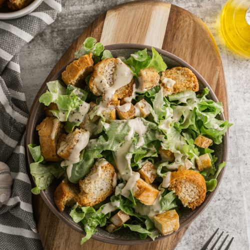 Vegan Caesar Salad - The Comfy Vegan